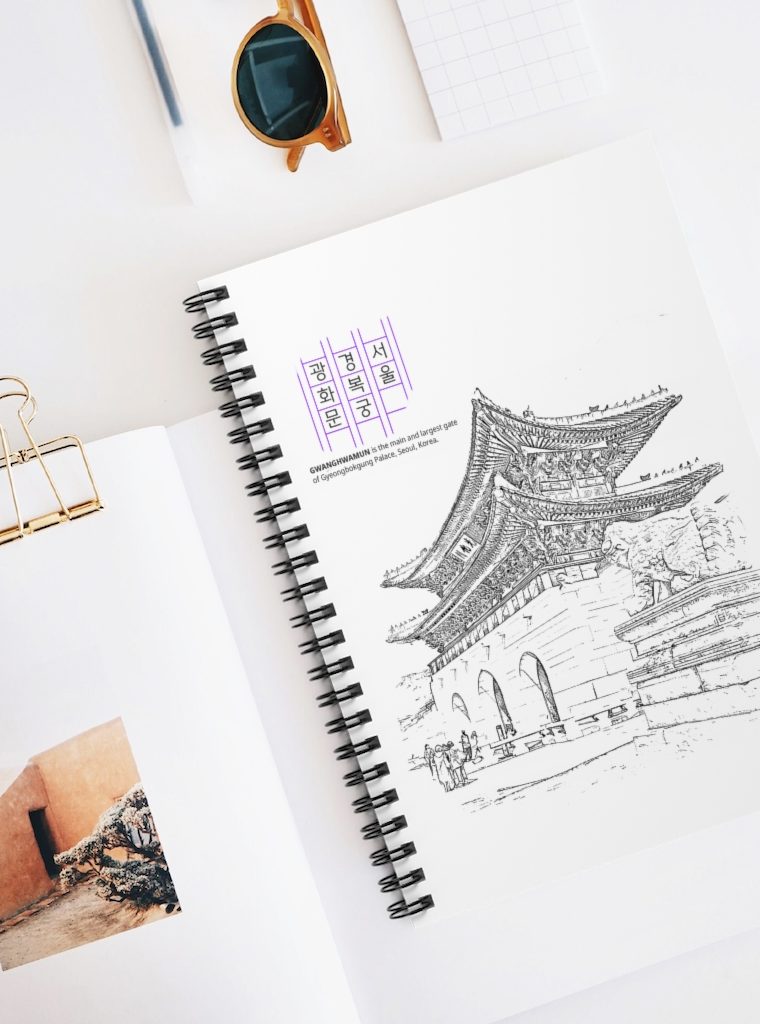 Korean royal palace Seoul  Spiral Notebook - Ruled Line - Image 5